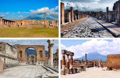 Foto della città di Pompei